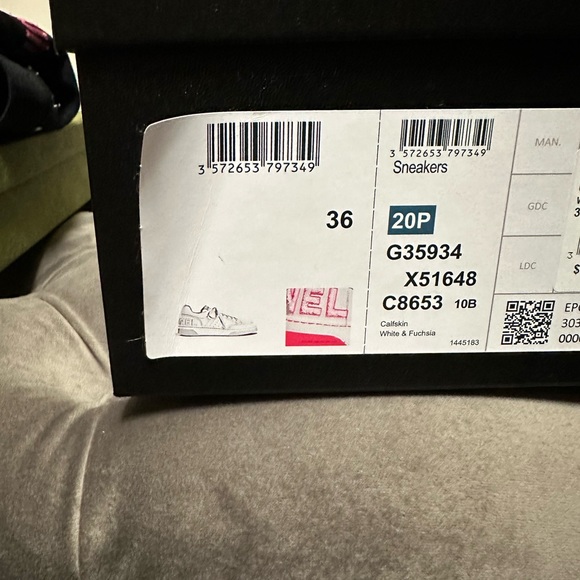 Authentic New With Tags Chanel Neon Fuchsia & White Sneakers - Picture 7 of 9